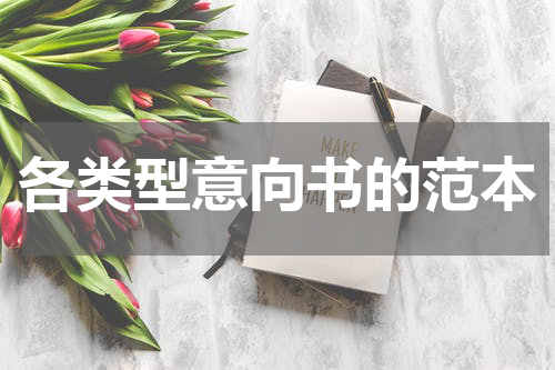 各类型意向书的范本