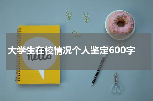 大学生在校情况个人鉴定600字