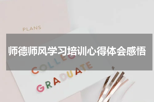 师德师风学习培训心得体会感悟