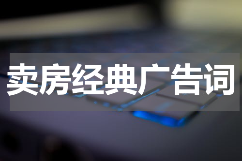 卖房经典广告词