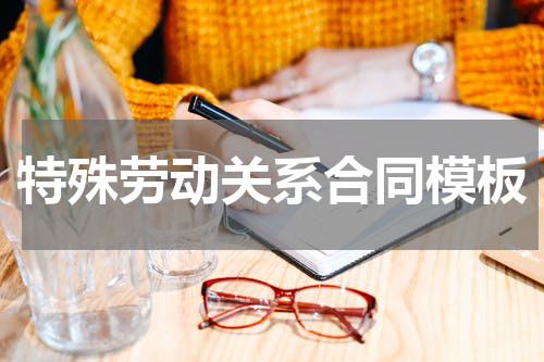 特殊劳动关系合同模板