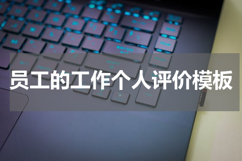 员工的工作个人评价模板