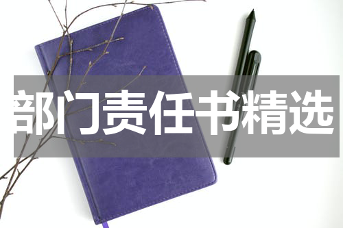 部门责任书精选