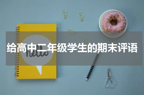 给高中二年级学生的期末评语