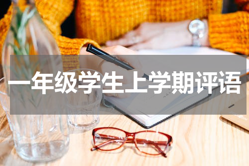 一年级学生上学期评语