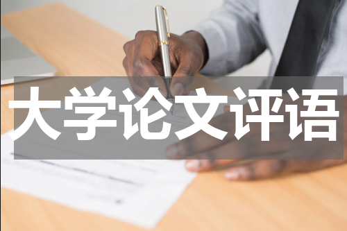 大学论文评语