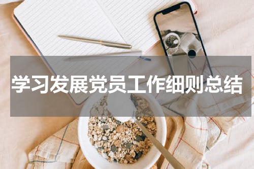 学习发展党员工作细则总结