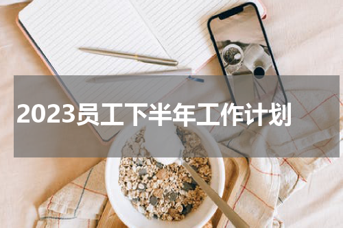 2023员工下半年工作计划