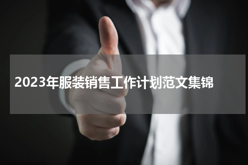 2023年服装销售工作计划范文集锦