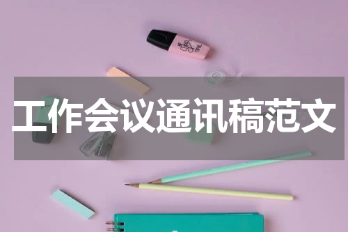 工作会议通讯稿范文