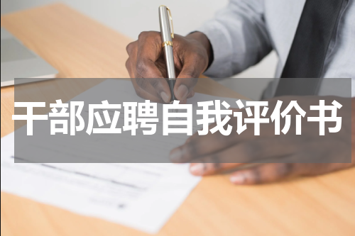 干部应聘自我评价书