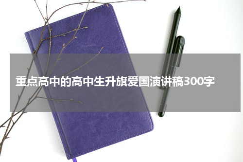 重点高中的高中生升旗爱国演讲稿300字
