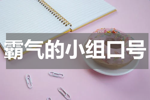 霸气的小组口号