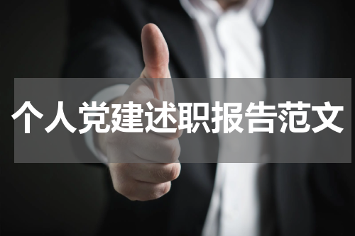 个人党建述职报告范文