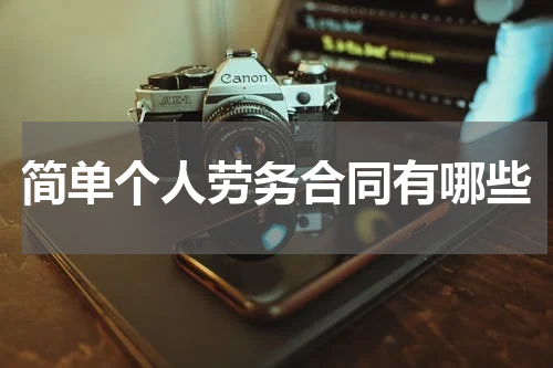 简单个人劳务合同有哪些