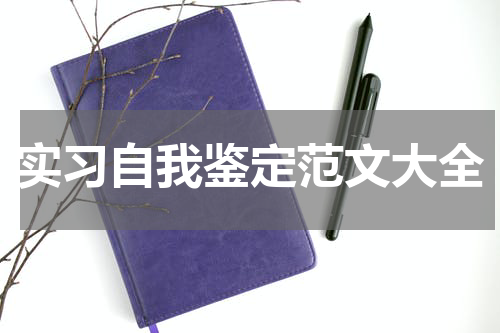 实习自我鉴定范文大全