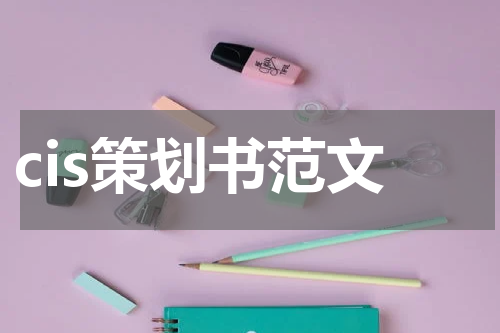 cis策划书范文
