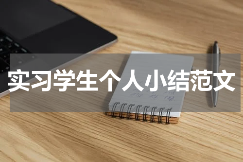 实习学生个人小结范文