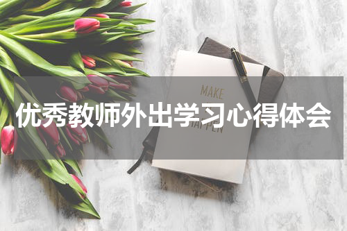 优秀教师外出学习心得体会