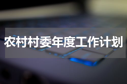 农村村委年度工作计划