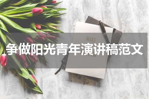 争做阳光青年演讲稿范文