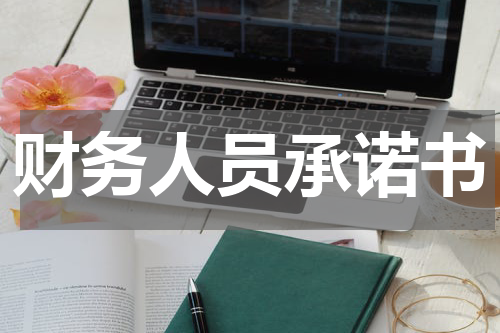 财务人员承诺书