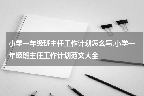 小学一年级班主任工作计划怎么写,小学一年级班主任工作计划范文大全