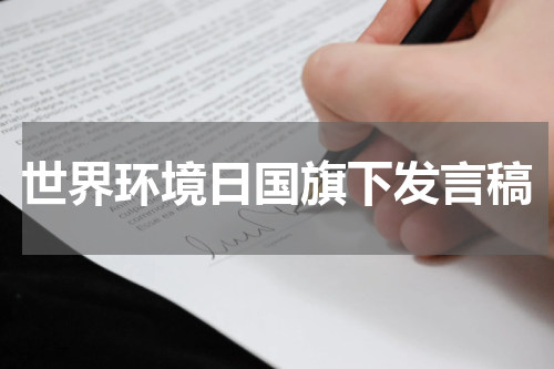 世界环境日国旗下发言稿