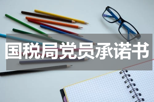 国税局党员承诺书