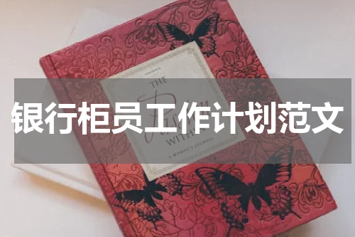 银行柜员工作计划范文