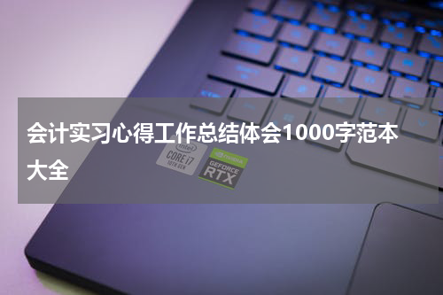 会计实习心得工作总结体会1000字范本大全