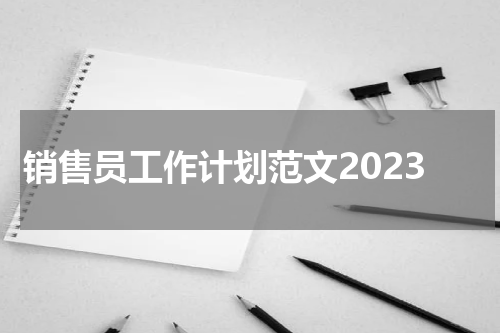 销售员工作计划范文2023
