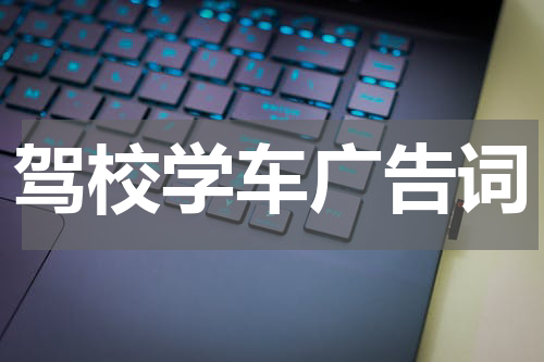 驾校学车广告词