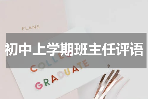 初中上学期班主任评语