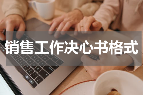 销售工作决心书格式