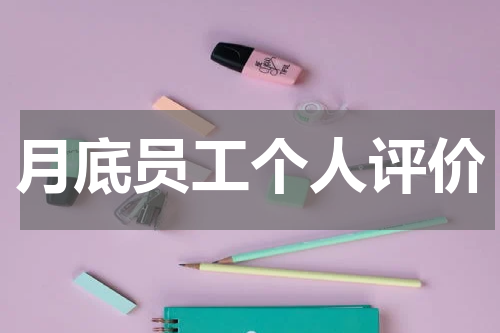 月底员工个人评价
