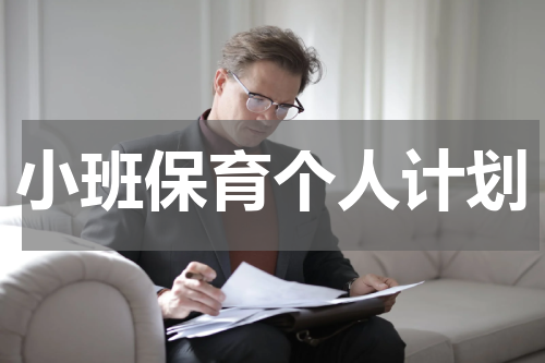 小班保育个人计划