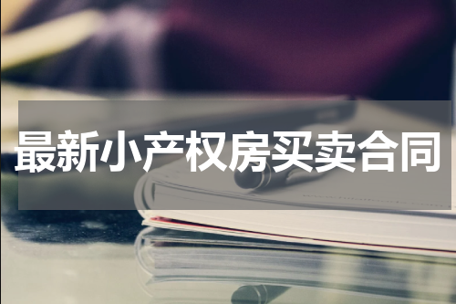 最新小产权房买卖合同