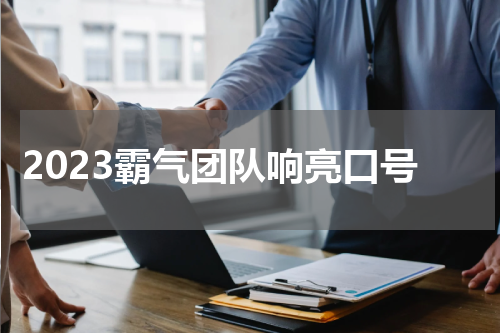 2023霸气团队响亮口号