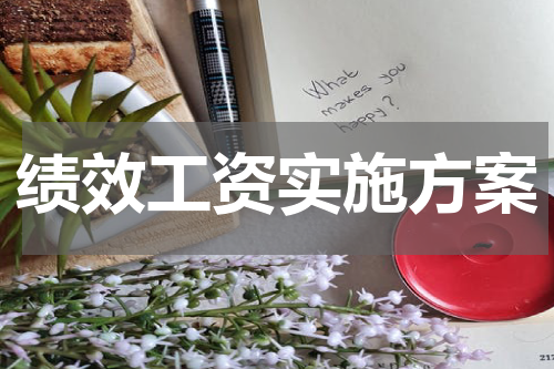 绩效工资实施方案