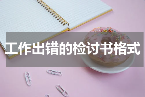 工作出错的检讨书格式