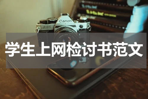 学生上网检讨书范文