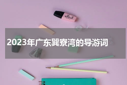 2023年广东巽寮湾的导游词