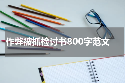 作弊被抓检讨书800字范文