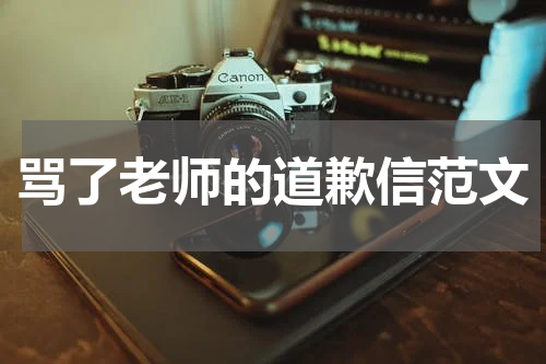 骂了老师的道歉信范文