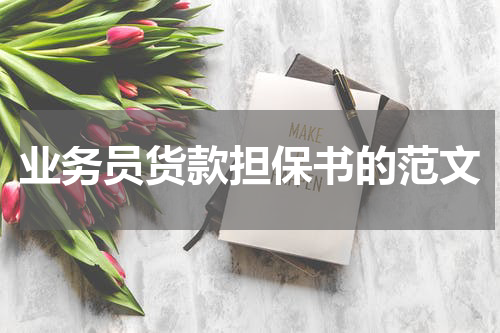 业务员货款担保书的范文