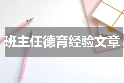 班主任德育经验文章