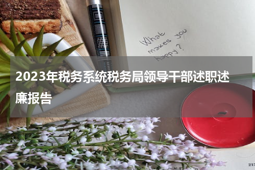 2023年税务系统税务局领导干部述职述廉报告