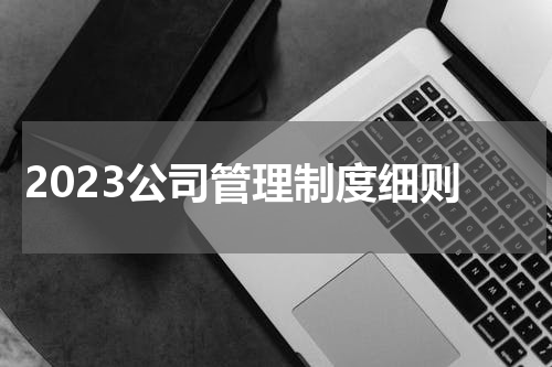 2023公司管理制度细则