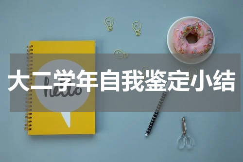 大二学年自我鉴定小结